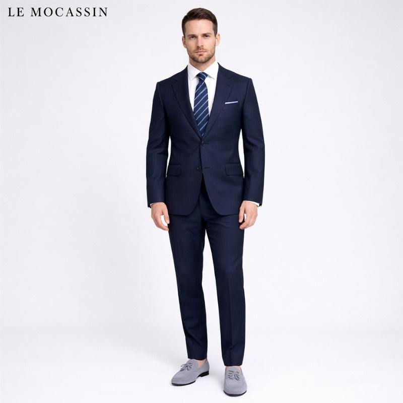 Mocassins En Daim Véritable Souple Et Classique À Glands Pour Homme ...
